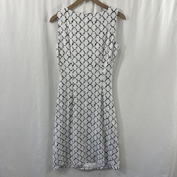J. McLaughlin Sophia Catalina Cloth Sleeveless Ruched Midi Dress Womens M Career - Picture 2 of 9